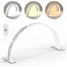 Gelaxy Half Moon LED Manicure Lamp with Crystal Accents- White