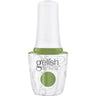 Gelish Soak-Off Gel Polish - Pure Beauty Collection - Leaf It All Behind - An earthy moss green cr&egrave;me that provides a fully opaque finish for spring hues / 0.5 oz. - 15 mL.
