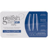 Gelish Soft Gel Tips - LONG COFFIN / 550 Full Coverage Clear Soft Gel Tips - 50 Each of 11 Perfect Fit Sizes