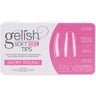 Gelish Soft Gel Tips - SHORT ROUND / 550 Full Coverage Clear Soft Gel Tips - 50 Each of 11 Perfect Fit Sizes