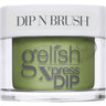 Gelish Xpress Dip - Pure Beauty Collection - Leaf It All Behind - An earthy moss green cr&egrave;me that provides a fully opaque finish for spring hues / 43g - 1.5 oz.