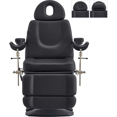 Geneva 4-Motor OB/GYN Exam Table with Stirrups / Available in Black, White, Beige, and Gray by DIR Salon Furniture