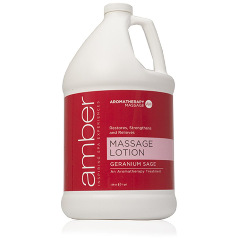 Geranium Spa Geranium Massage Lotion / 1 Gallon by Amber Products – Pure Spa Direct