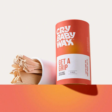 Get a Grip Face & Body Applicators / 10 Sets of 70 Applicators = 700 Applicators Total / 350 Paddle Applicators + 200 Small Applicators + 150 Large Applicators by CryBaby Wax