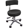 Giana Technician Stool with Rounded Back / Black by Meishida