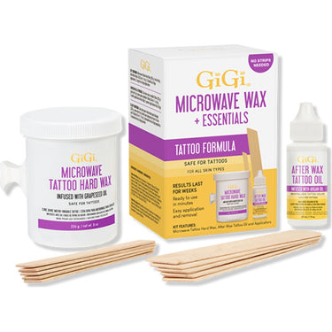 GiGi Microwave Tattoo Hard Wax + Essentials Kit