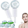 Glacial Bliss Calming Cryo Globes for Facials, Waxing and Other Treatments / 2 Clear Globes