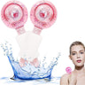 Glacial Bliss Calming Cryo Globes for Facials, Waxing and Other Treatments / 2 Pink Globes