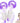 Glacial Bliss Calming Cryo Globes for Facials, Waxing and Other Treatments / 2 Purple Globes