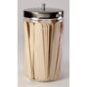 Glass Sundry Jar With Stainless Steel Lid / 4" x 7"