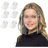 Glasses Style Face Shield Bundle - 6 Reusable Glasses + 12 Replaceable Anti-Fog Shields - Ideal for Men and Women to Protect the Eyes and Face