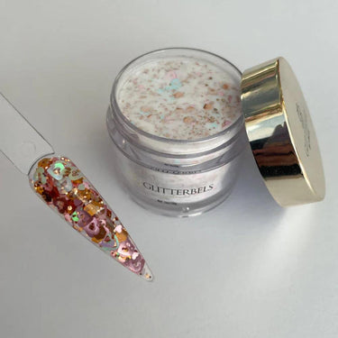 Glitterbels Glitter Acrylic Powder - XOXO / 0.98 oz.