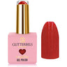Glitterbels Hema-Free Gel Polish - Hot Red Sparkle / 0.27 fl. oz.