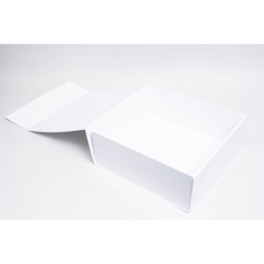 Glossy Magnetic Gift Boxes - White Gloss - 12"L x 12"W x 4-1/2"H / 1 Case (20 per Case)