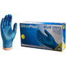 GlovePlus Blue Vinyl Industrial Latex Free Disposable Gloves | Sizes S-XL | 100 Gloves/Box; 10 Boxes/Case = Case of 1,000 by Ammex
