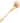 Gold Bell Shape Cosmetic / Nail Dust Brush - Handmade - Luxurious Quality - Each