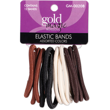 Gold Magic Assorted Elastic Bands / 12/Pack