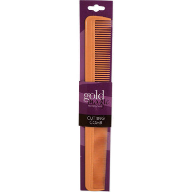 Gold Magic - Imitation Bone Cutting Comb - 8-1/4" - Gently Grip The Hair For Easy Cutting And Styling