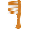 Gold Magic - Imitation Bone Jumbo Rake Comb - 8-1/2" - Ideal For Smoothing, Detangling And Adding Volume To Curly, Kinky Or Textured Hair Without Adding Frizz