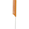 Gold Magic - Imitation Bone Pin Tail Comb - 8" - Ideal For Teasing Hair And Long Metal Tail Is Perfect For Sectioning And Folding Foils