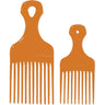 Gold Magic - Imitation Bone Small & Large Pik Set - Great For Detangling And Fluffing Thick Or Curly Hair Without Adding Frizz