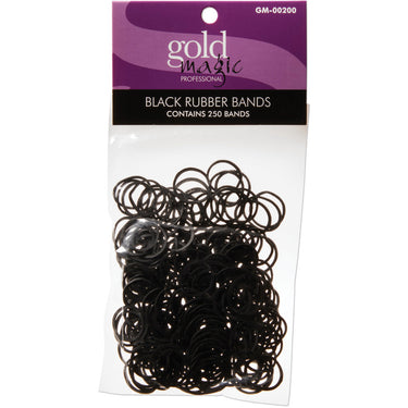 Gold Magic Rubber Bands Black