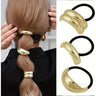 Gold Metal Hair Cuff Tie Set / 3 Piece