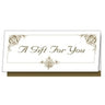 Golden Ornate Design Gift Certificates / 25 Pack