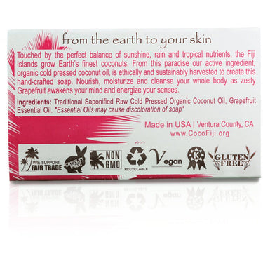 Grapefruit Face & Body Soap Infused with Organic Coconut Oil / Case of 15 Bars by Organic Fiji by Organic Fiji
