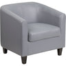 Gray Leather Guest Chair / Reception Chair by BIGA