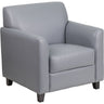 Gray Leather Guest Chair / Reception Chair by BIGA