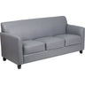 Gray Leather Guest Sofa / Reception Sofa by BIGA