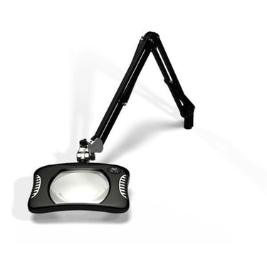 Green-Lite - 7" x 5.25" Rectangular Combination UV/Visible LED Magnifier Wood's Light - 43" Reach - Fully Dimmable with 3 Bank LED Adjustability / Available in 10 Colors + 5 Base Options by O.C. White