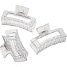 Hair Claw Clips - Rectangular - 12 Pack by Soft 'N Style