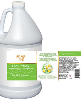 Hand & Body Lotion - Tea Tree & Lemon / 1 Gallon by Aromaland