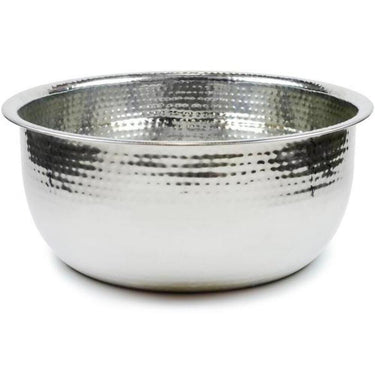 Hand Hammered Stainless Steel Pedicure Bowls / 8" Deep
