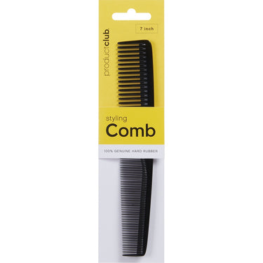 Hard Rubber Styling Comb - 7" by Product Club