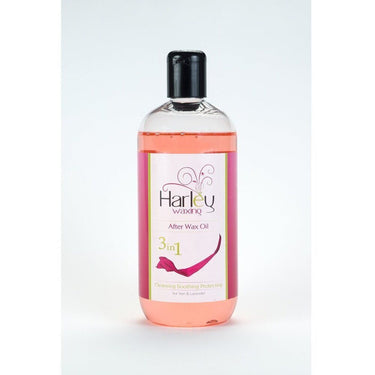 Harley Waxing UK - After Care Oil / Anti-Bacterial and Calming / Use with All Harley Waxes / 1 Case = (6) 16.9 Oz. - 500 mL. Containers