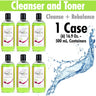 Harley Waxing UK - Cleanser and Toner / Cleanse and Rebalance / Use with All Harley Waxes / 1 Case = (6) 16.9 Oz. - 500 mL. Containers