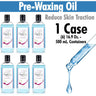 Harley Waxing UK - Pre-Waxing Oil / Reduce Skin Traction / Use with Harley Hot/Hard and Film Waxes / 1 Case = (6) 16.9 Oz. - 500 mL. Containers