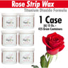 Harley Waxing UK - Rose Strip Wax / Titanium Dioxide Formula / Best for Large Areas / 1 Case = (6) 15 Oz. - 425 Gram Containers