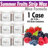 Harley Waxing UK - Summer Fruits Strip Wax / Mica Formula / 1 Case = (6) 15 Oz. - 425 Gram Containers