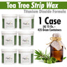 Harley Waxing UK - Tea Tree Strip Wax / Titanium Dioxide Formula / 1 Case = (6) 15 Oz. - 425 Gram Containers