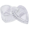 Heart-Shaped Glass Jar With Lid / 3"L X 3"W X 1-1/2"H by DL Pro