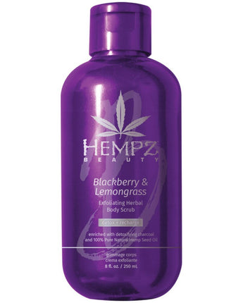 Hempz Blackberry & Lemongrass Exfoliating Herbal Body Scrub / 8 fl. oz. - 250mL.