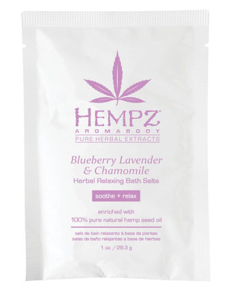 Hempz Blueberry Lavender &amp; Chamomile Bath Salts / (2) 1 oz. - 28.3 gram Packets