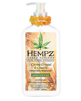 Hempz Citrine Crystal &amp; Quartz Moisturizer / 17 oz. - 500 mL.