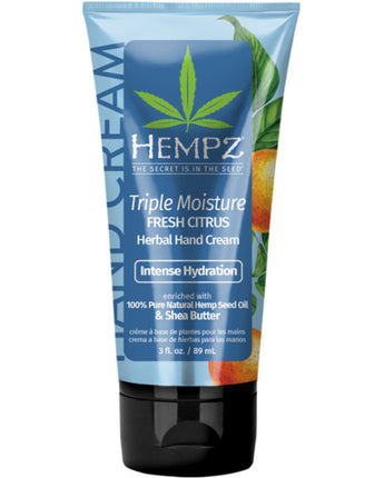 Hempz Herbal Hand Cream - TRIPLE MOISTURE FRESH CITRUS / 3 fl. oz. - 89 mL.