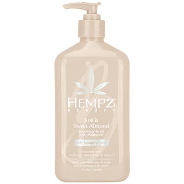 Hempz Koa &amp; Sweet Almond Smoothing Herbal Body Moisturizer / 17 oz. - 500 mL.