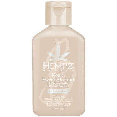 Hempz Koa &amp; Sweet Almond Smoothing Herbal Body Moisturizer / 2.25 oz. - 66 mL.